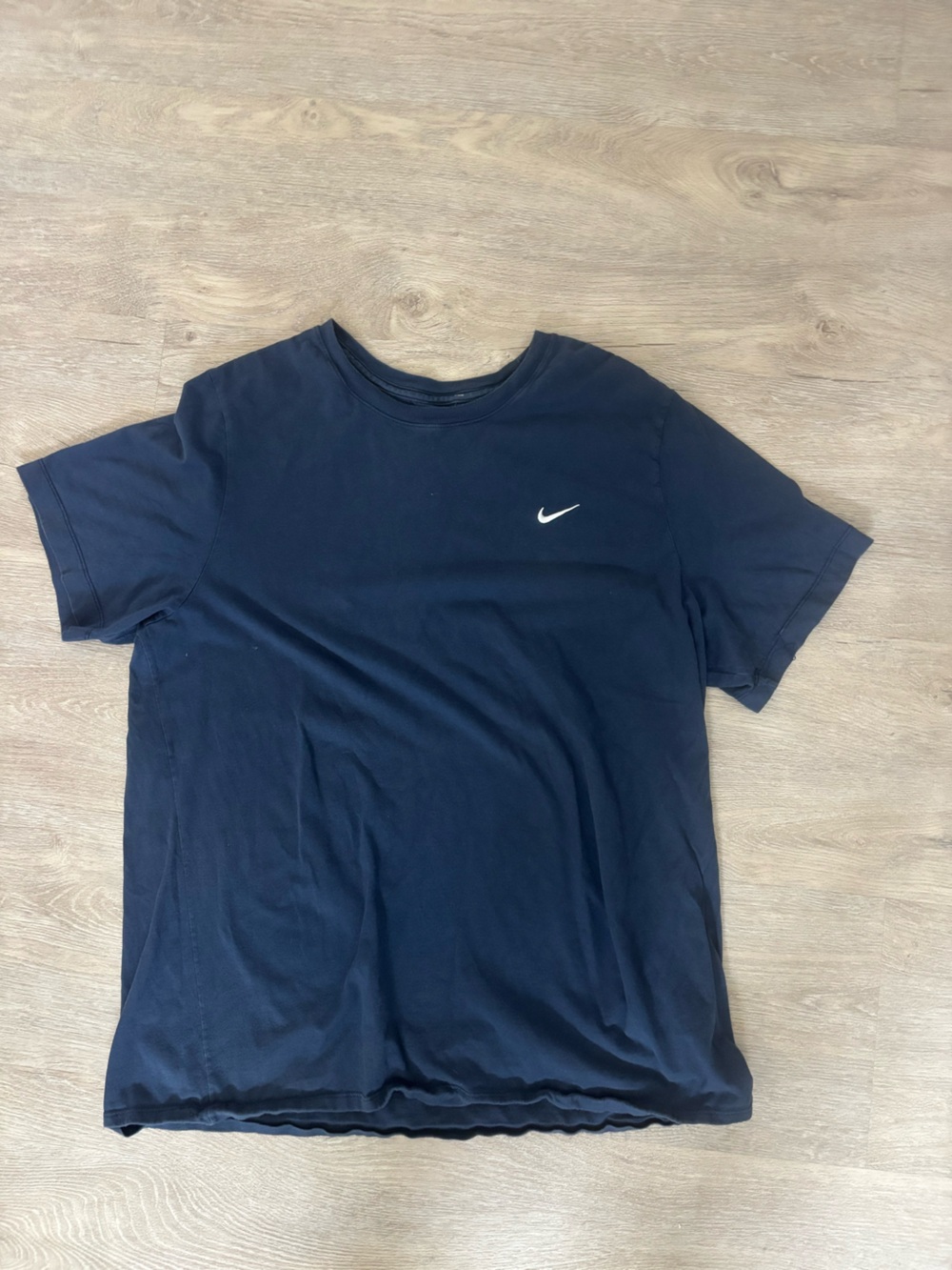 Nike Navy Short Sleeve Tee with White Swoosh